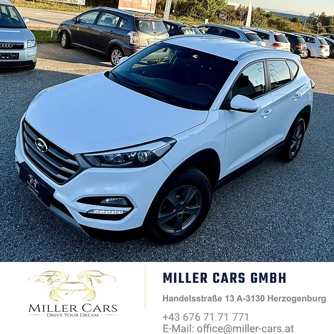 Hyundai TUCSON Tucson 1,7 CRDI Start-Stopp Go DCT*Servicegepfl... Weiß - 2