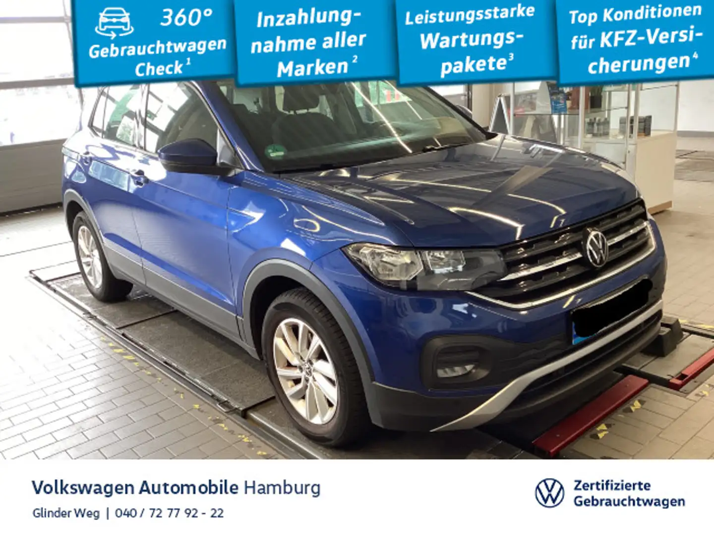Volkswagen T-Cross 1.0 TSI Life ACC AppConnect Rückfarkamer Blau - 1