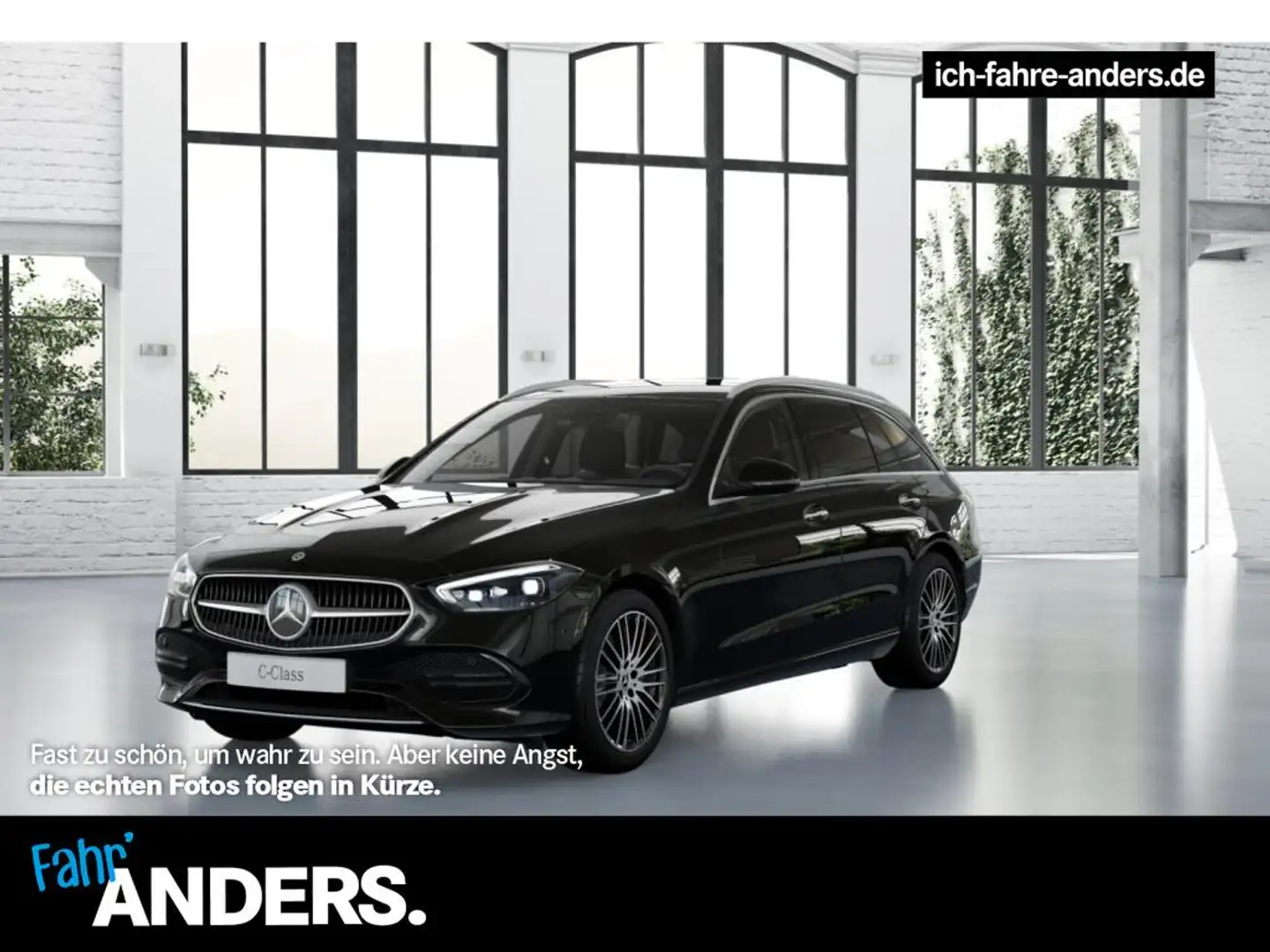 Mercedes-Benz C 220 d T Avantgarde+MBUX+Distr+Key+Kam+DIGITAL Zwart - 1