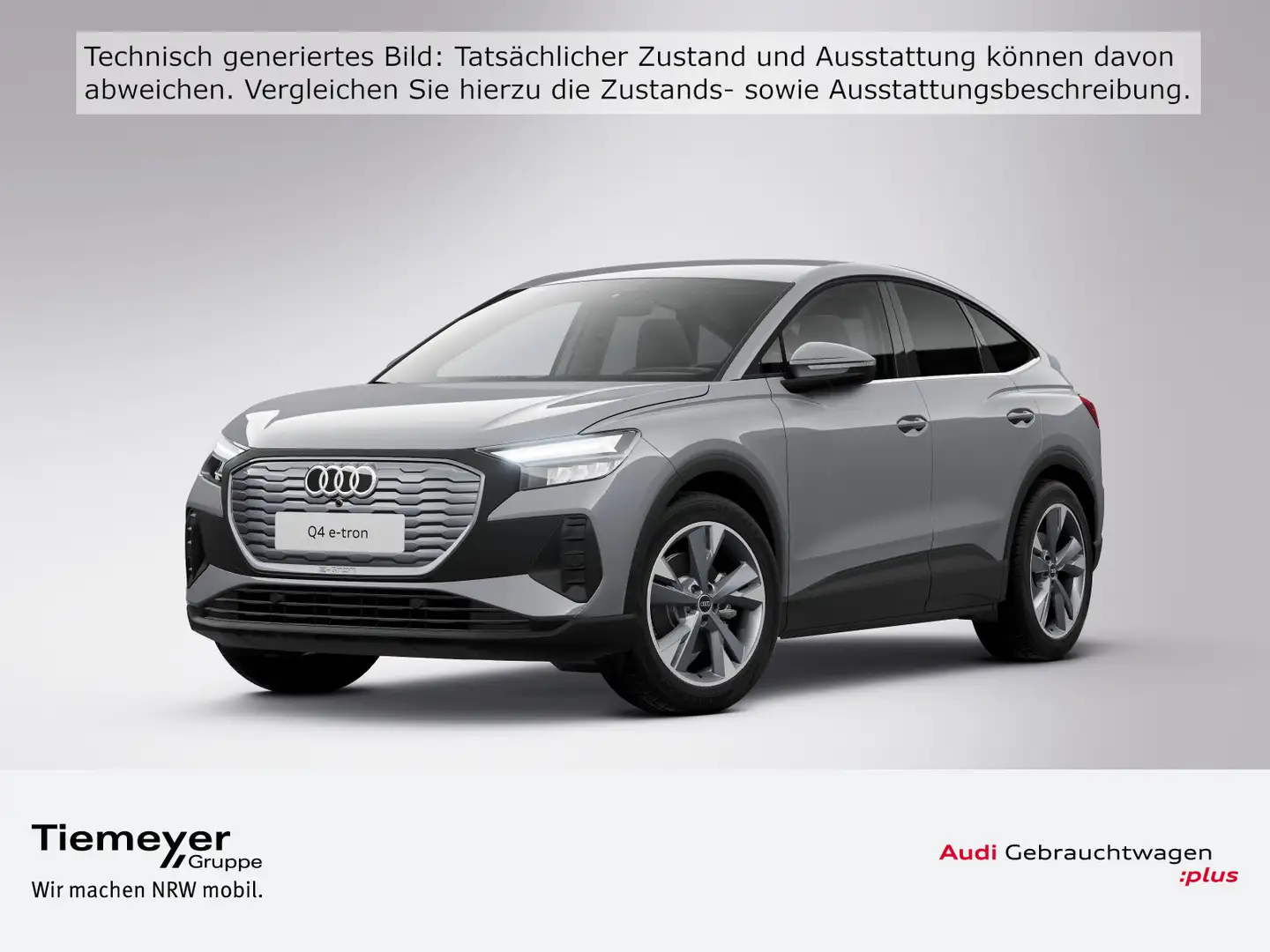 Audi Q4 e-tron Sportback 35 LEDER LM20 eKLAPPE LED Grau - 1
