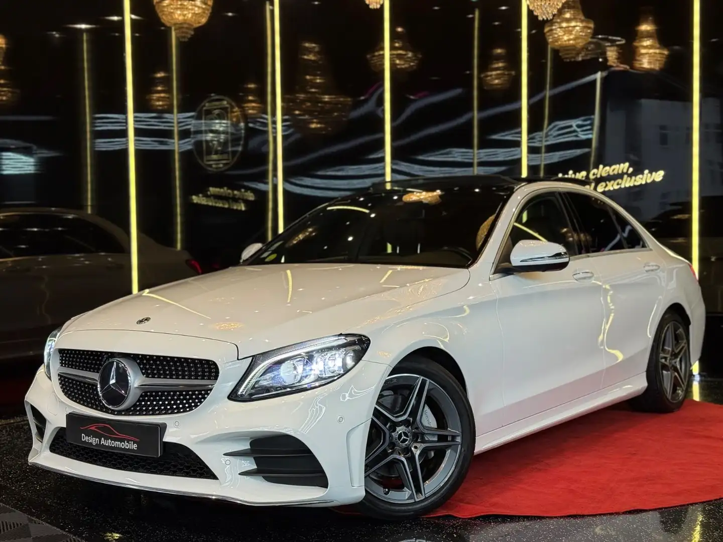Mercedes-Benz C 220 d Lim. AMG LINE*PANO/360°/BURMESTER/LASER Weiß - 1
