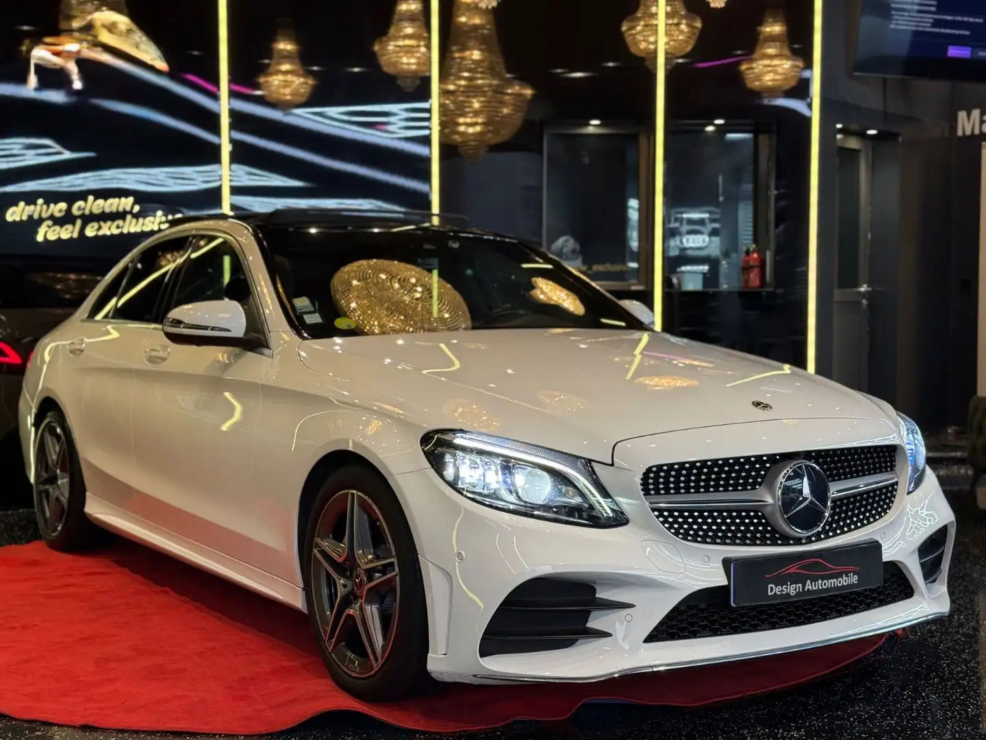 Mercedes-Benz C 220 d Lim. AMG LINE*PANO/360°/BURMESTER/LASER Weiß - 2