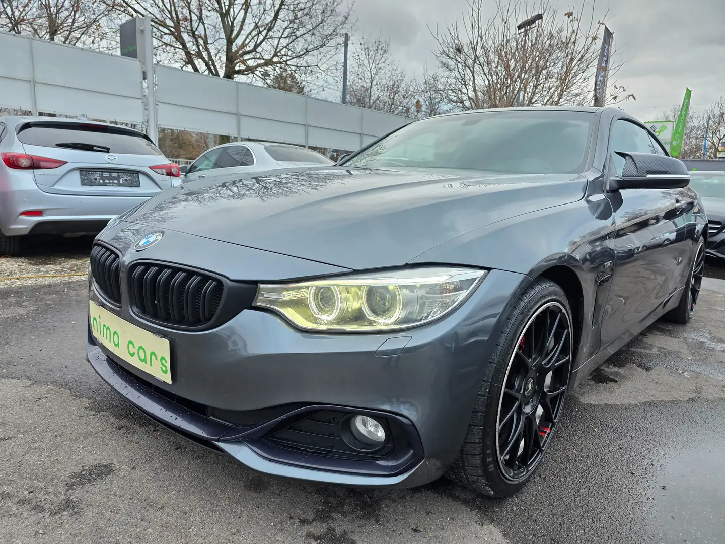 BMW 420 420d Coupe / Leder Rot / Top Zustand Grau - 1