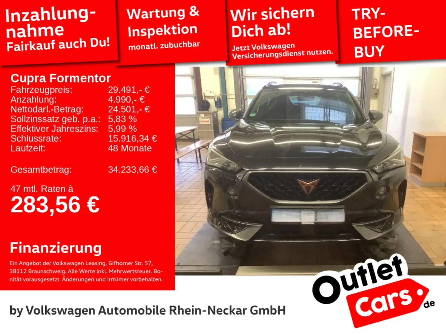 CUPRA Formentor 2.0 TSI DSG VZ Car Play Kamera LED uvm Schwarz - 1