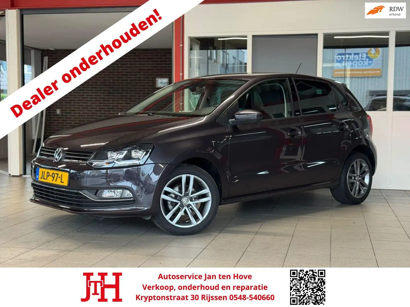 Volkswagen Polo 1.0 Allstar*LED*Clima*Unieke grijze kleur*Dealer o Grijs - 1