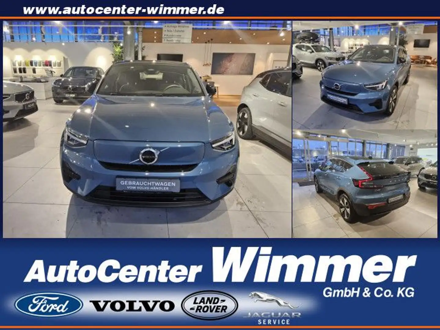 Volvo C40 Recharge 69 kWh Single Motor Plus+Winter uvm. Bleu - 1