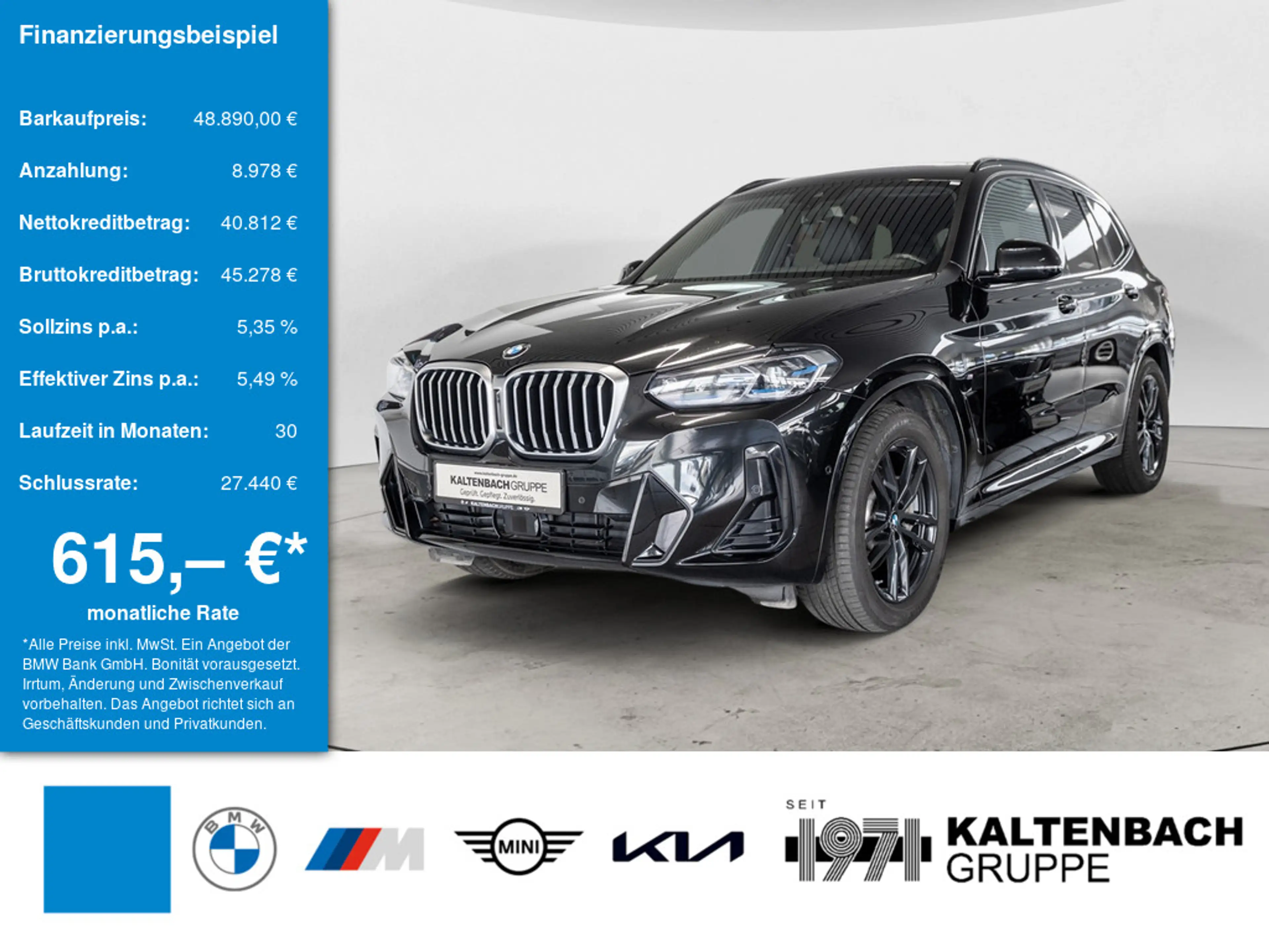 BMW X3 xDrive 30d M-Sport FACEL. PANO AHK HUD LED
