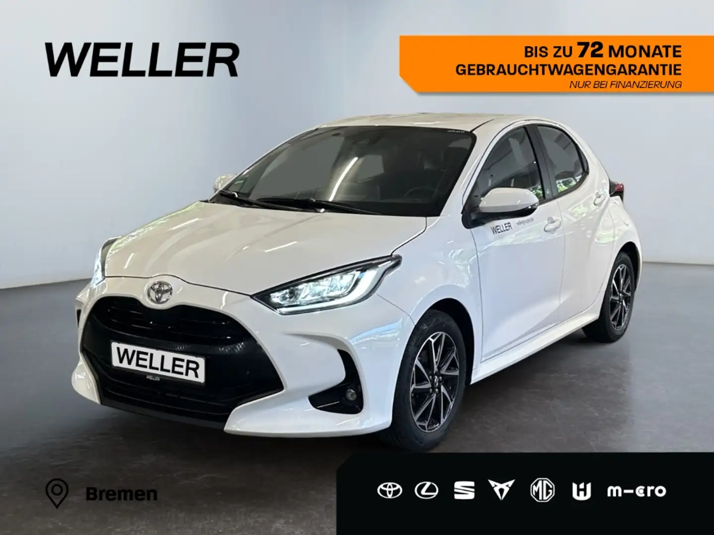 Toyota Yaris 1.5 Team D *ACC*CarPlay*CAM*Spurhalte*DAB* Weiß - 1