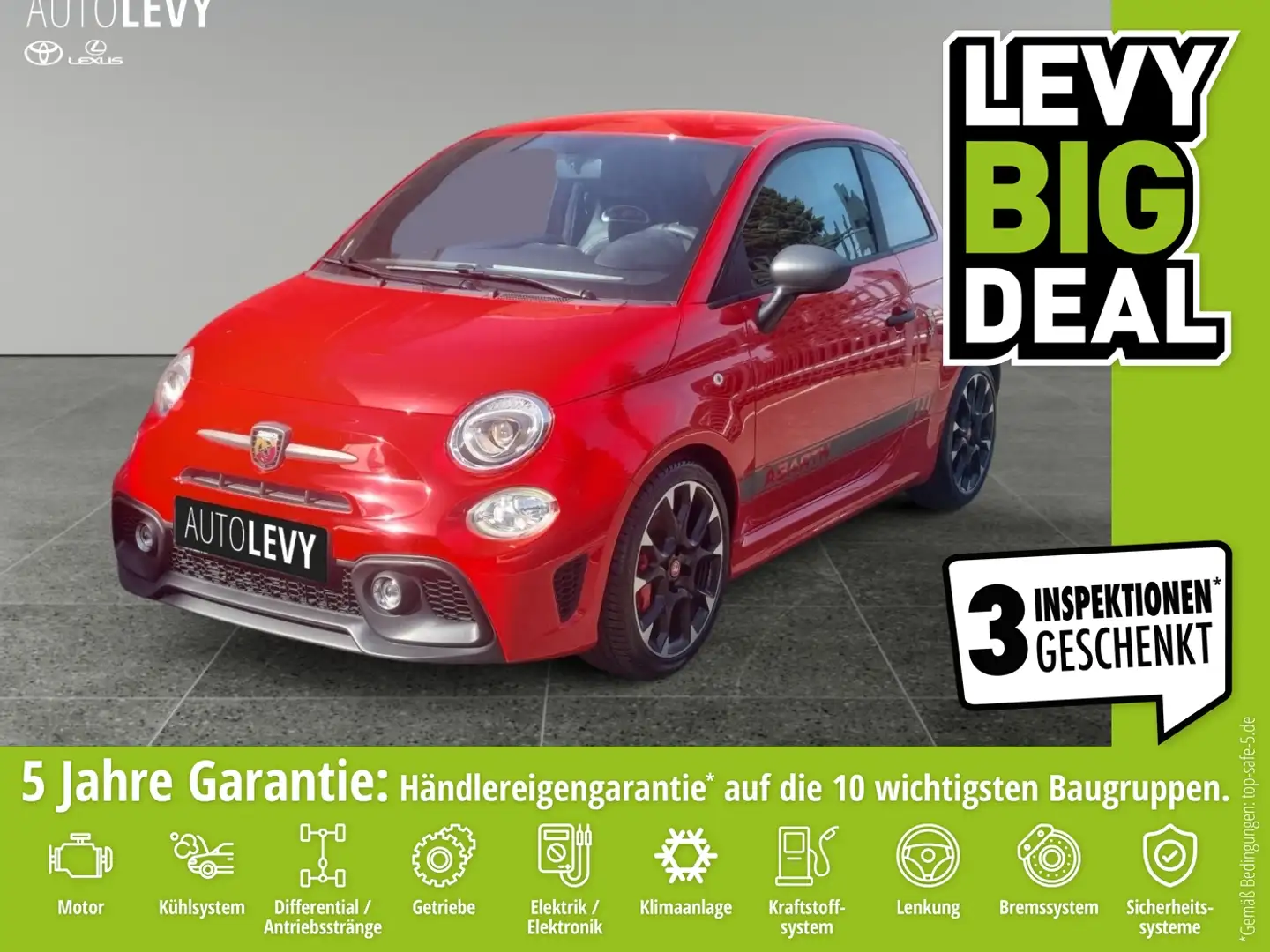 Abarth 595 Competizione 500 1.4 T-Jet  +Brembo+Leder+++ Roşu - 1
