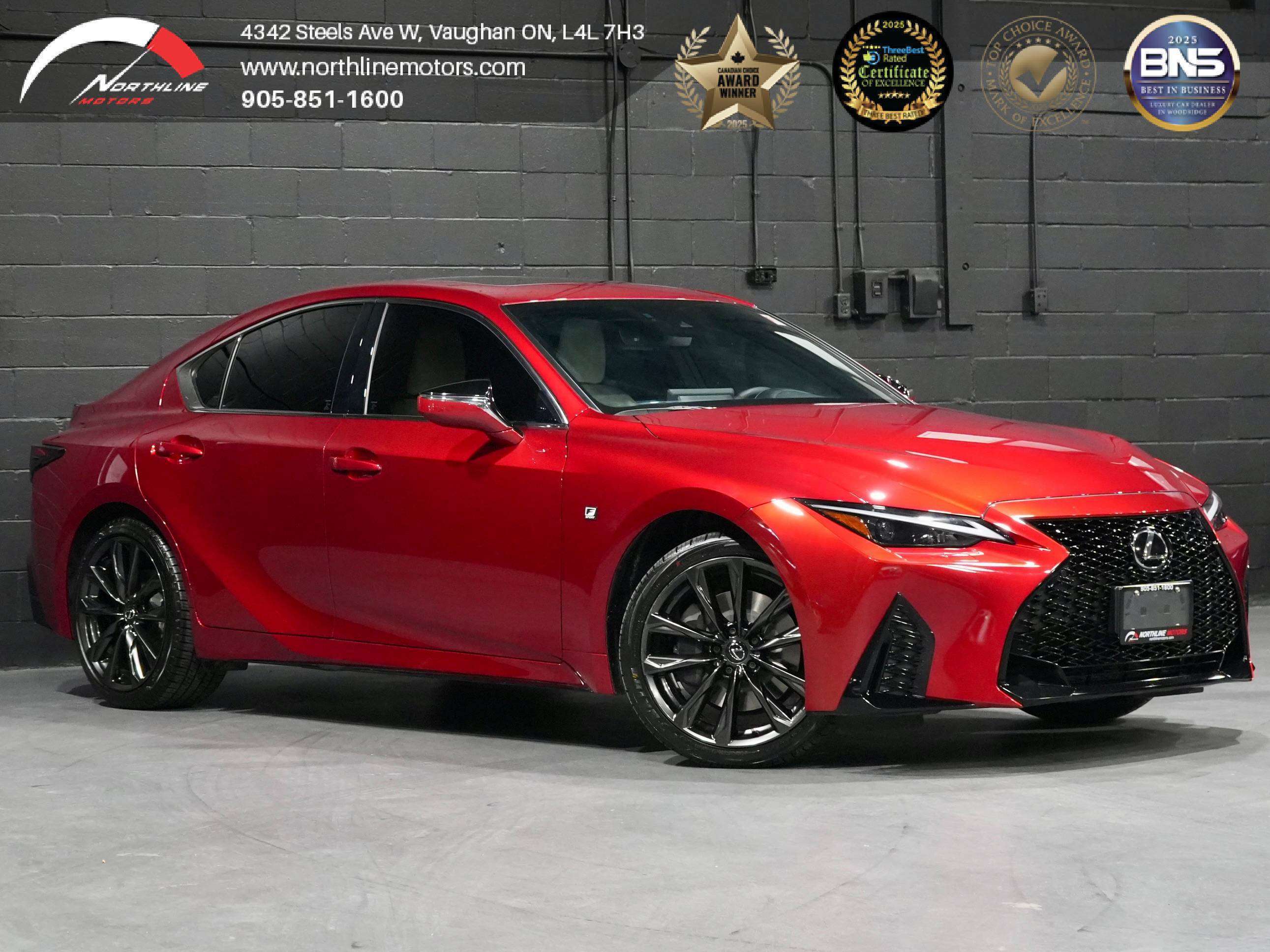 Red 2024 Lexus IS Sedan All-Wheel Drive Automatic