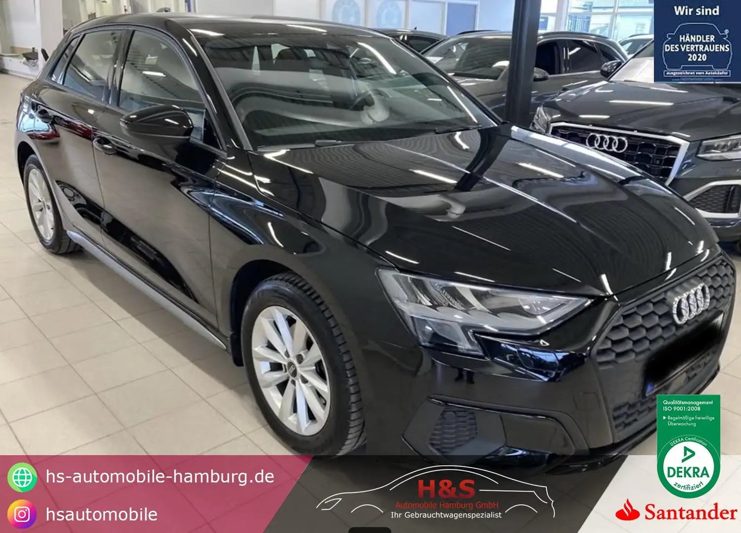 Audi A3 Sportback 35 TFSI Carplay+LED Schwarz - 1
