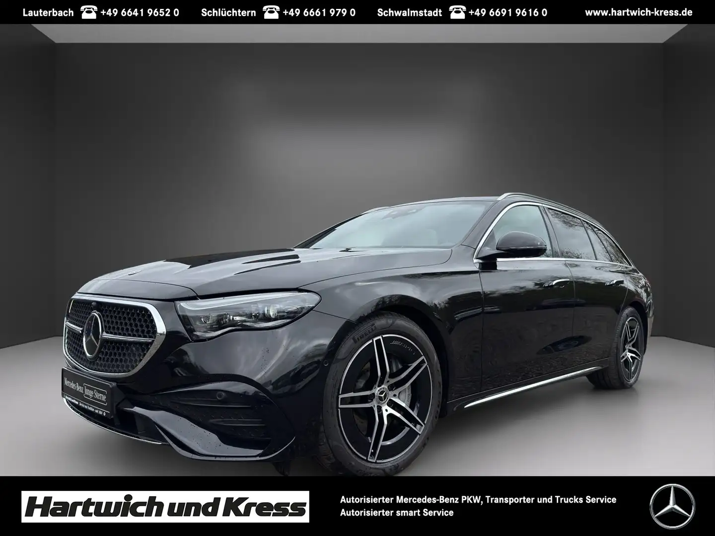 Mercedes-Benz E 300 E 300 de T 4Matic AMG Line Premium Plus+Pano+Burmester+360°-Kamera+Ambiente+ Noir - 1