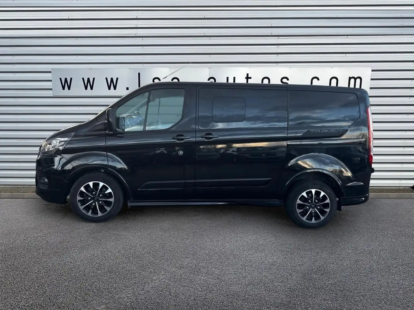 Ford Transit Custom 2.0 EcoBlue - 170 - BVA S\u0026S CABINE APPROFONDIE SPORT Schwarz - 2