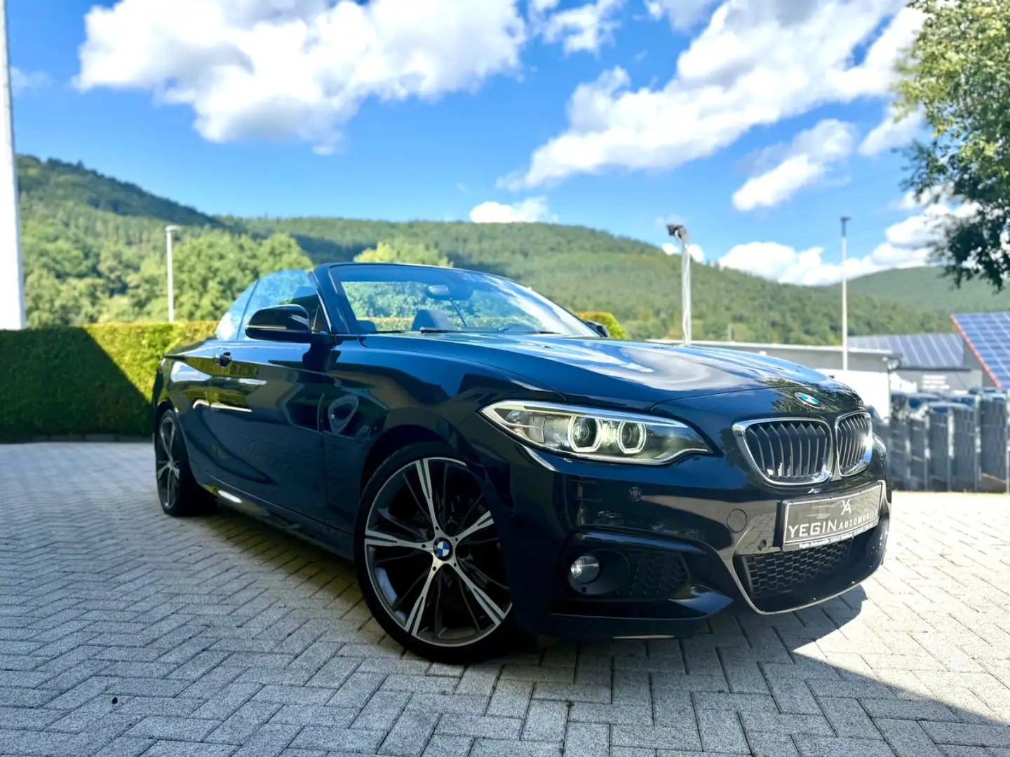 BMW 218 i Cabrio M-Sportpaket Tempomat-Ambiente-PDC Schwarz - 1