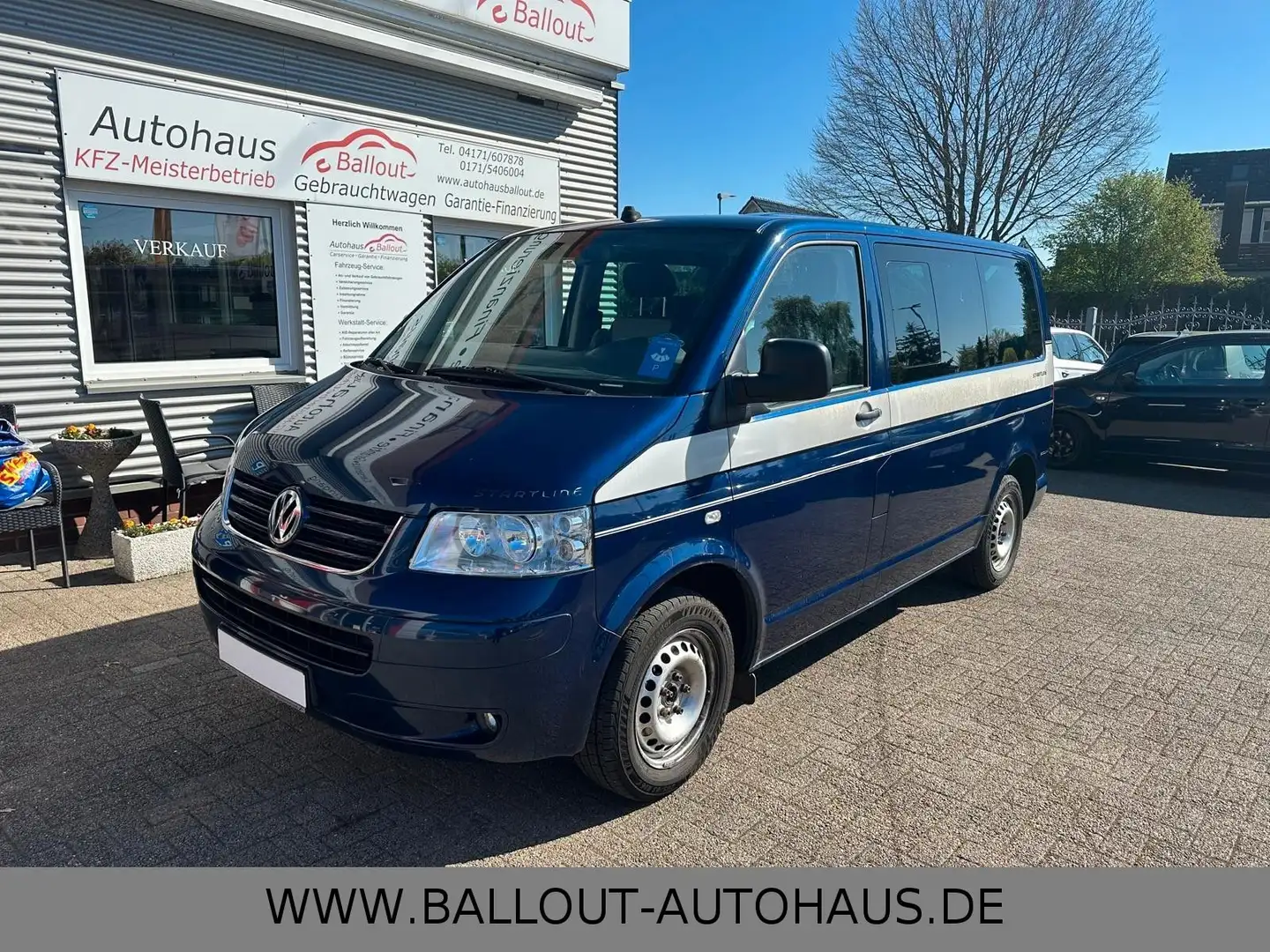 Volkswagen T5 Multivan Startline*3.HAND*KLIMA*AHK*TÜV 1-26* Kék - 2