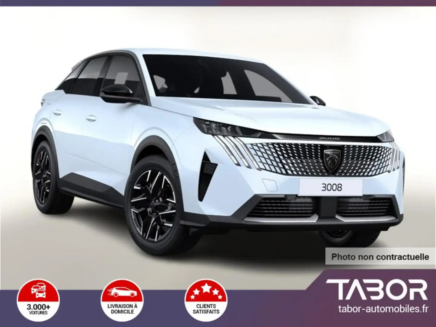 Peugeot 3008 1.2 MHEV 145 Allure DriveA+ 21"-HD Blanc - 1