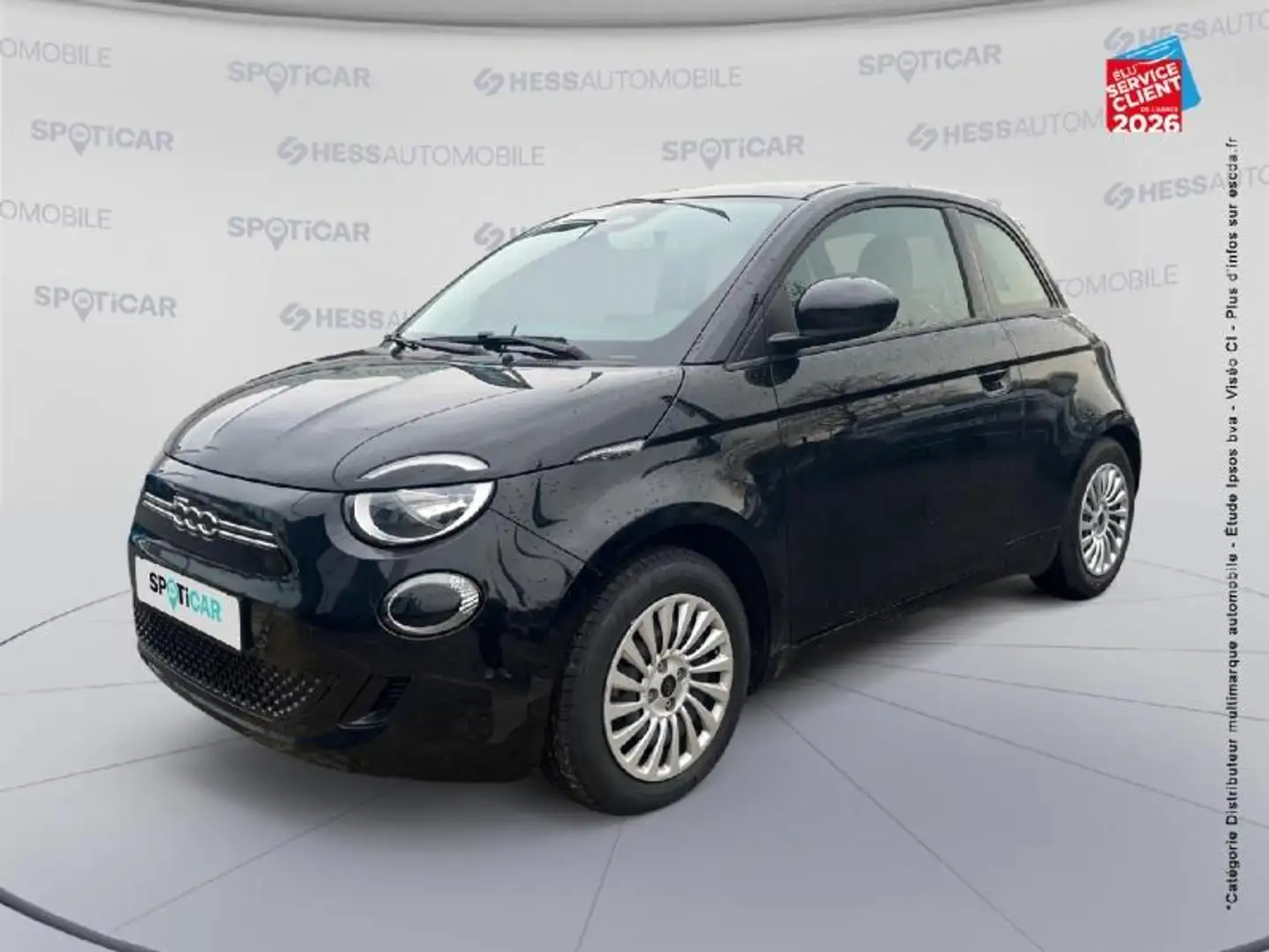 Fiat 500e e 95ch Action Plus Noir - 1