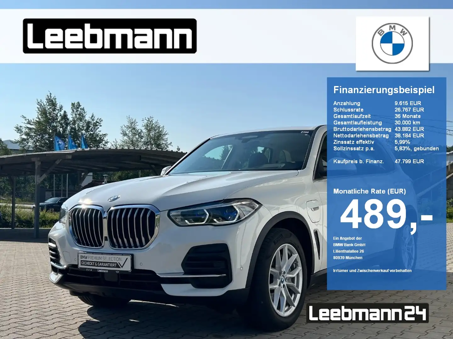 BMW X5 xDrive45e  Int-AL/AHK/LASER 2 JAHRE GARANTIE Wit - 1