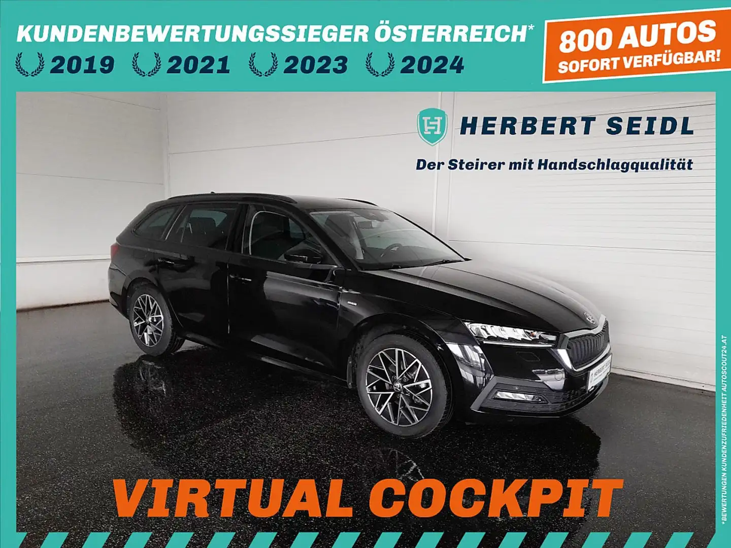 Skoda Octavia Combi 2,0 TDI DSG *LED MIT FLA & DYN BLINKER / ... Schwarz - 1