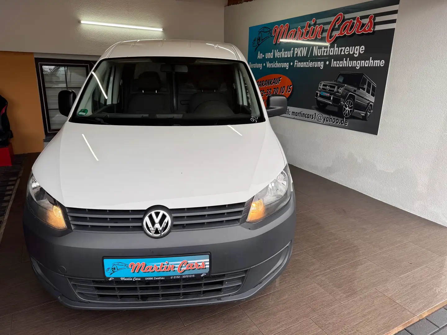 Volkswagen Caddy Lang Radstand Zentrale elekt Fenster 1. Hand AHK Weiß - 2