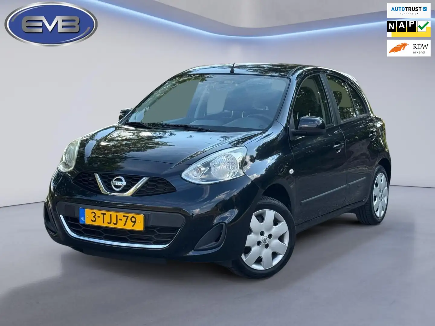 Nissan Micra 1.2 DIG-S 98 pk Acenta, 5 deurs, airco, cruisecont Noir - 1