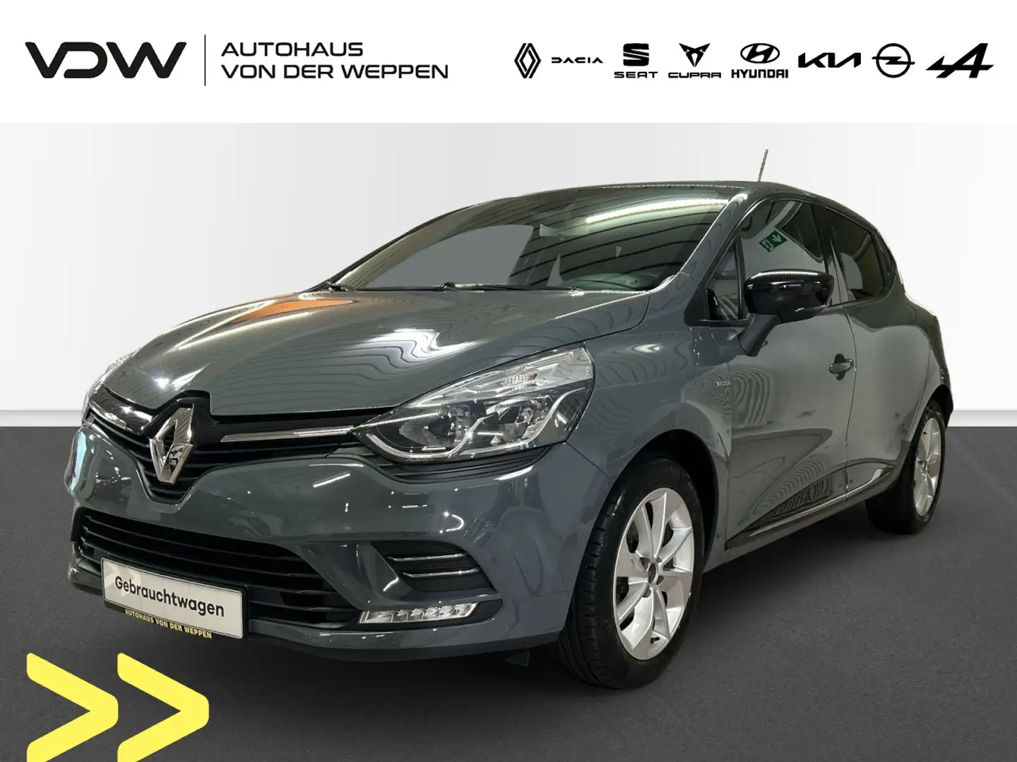 Renault Clio IV Limited Klima Navi Einparkhilfe Fenster el. Grau - 1