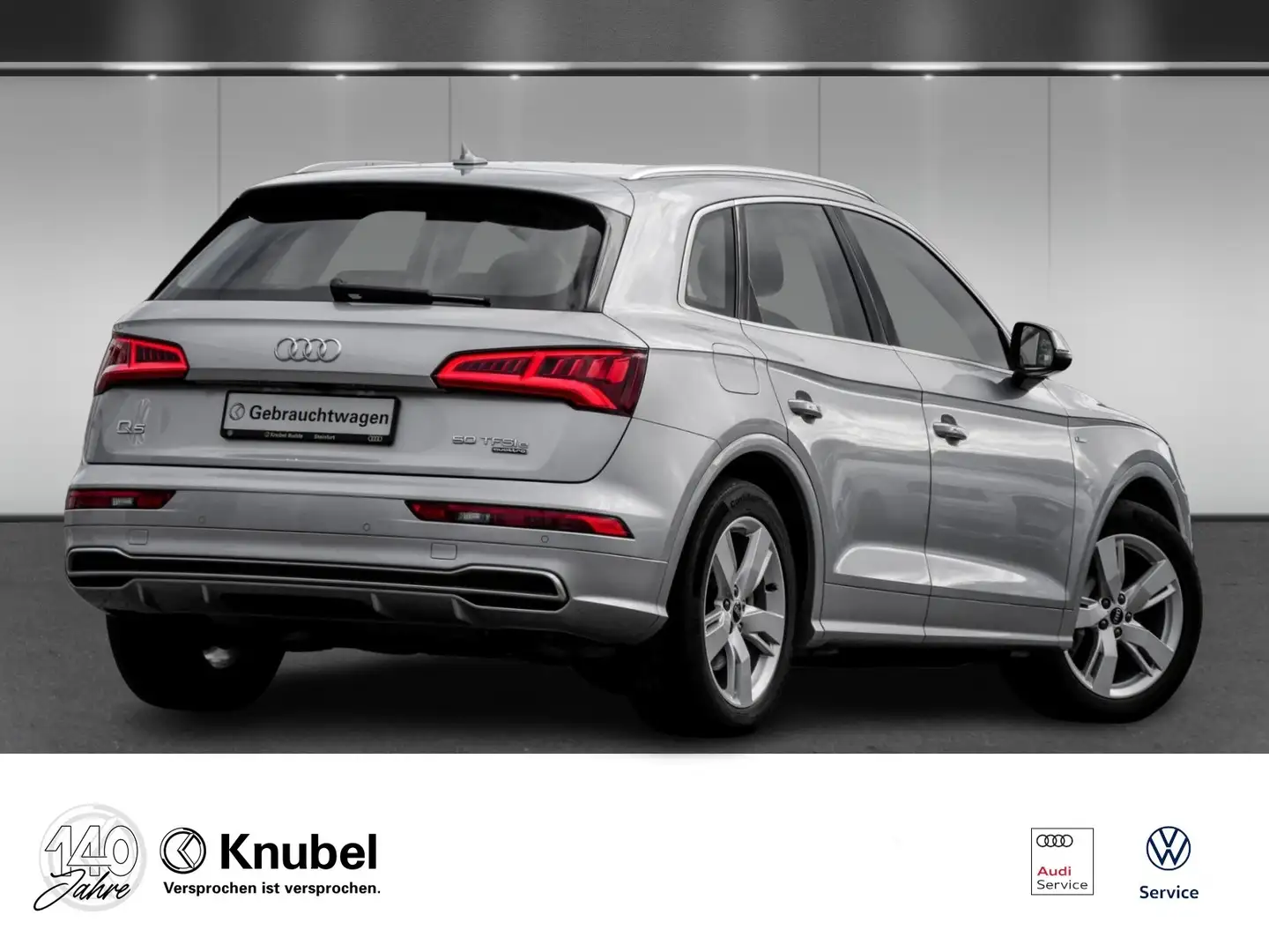 Audi Q5 50 TFSI e qu. S tronic Xen Navi AHK B&O Luftf. ... Zilver - 2
