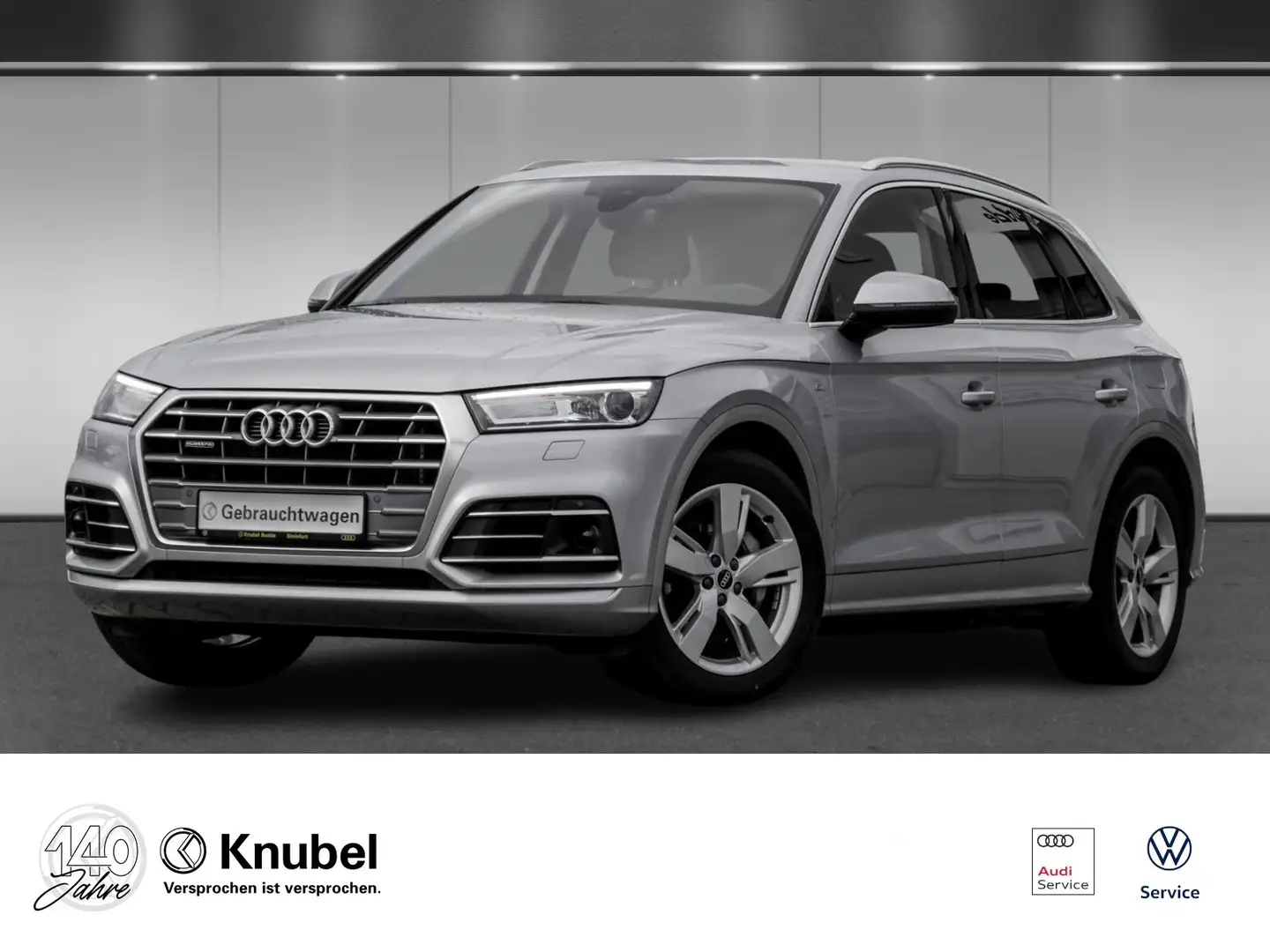 Audi Q5 50 TFSI e qu. S tronic Xen Navi AHK B&O Luftf. ... Zilver - 1