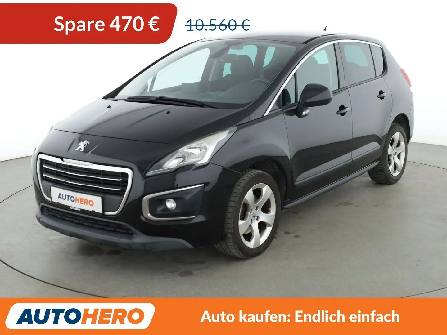 Peugeot 3008 1.6 THP Active*NAVI*TEMPO*PDC*SHZ*AHK*KLIMA* Schwarz - 1