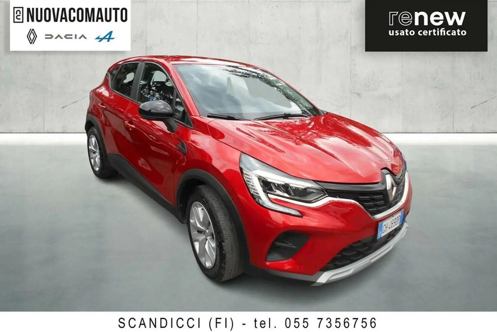 Renault Captur 1.0 tce Zen Gpl 100cv my21 Rosso - 2
