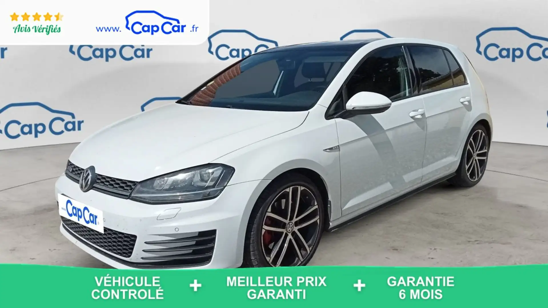 Volkswagen Golf 2.0 TDI 184 DSG6 GTD Blanc - 1