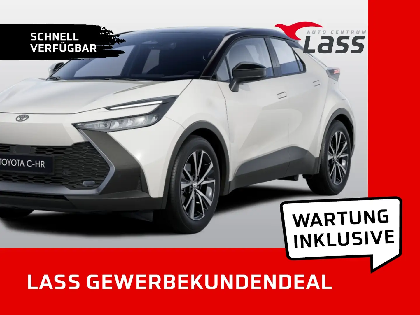 Toyota C-HR 1.8 Teamplayer +R.Kamera +Gewerbe **Sofort** Weiß - 1