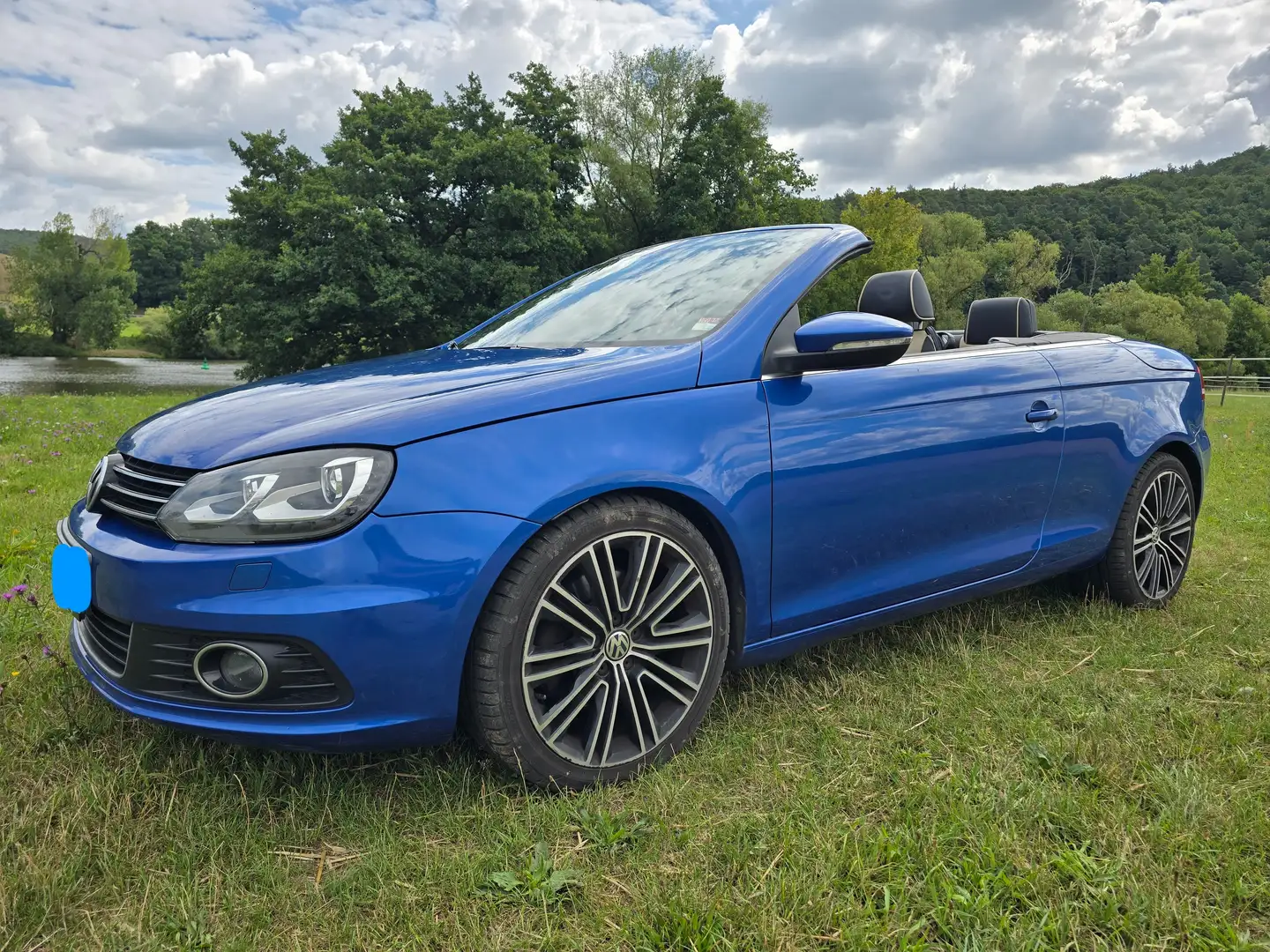Volkswagen Eos 2.0 TDI DPF DSG Exclusive Niebieski - 1