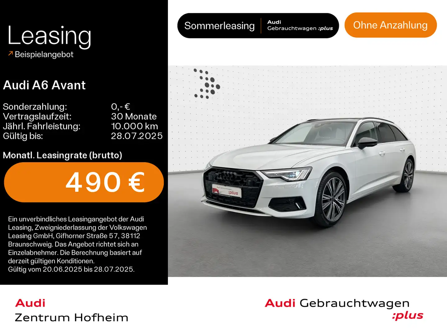 Audi A6 45 TFSI qu S line S tro*B&O*HUD*Pano*St Weiß - 1