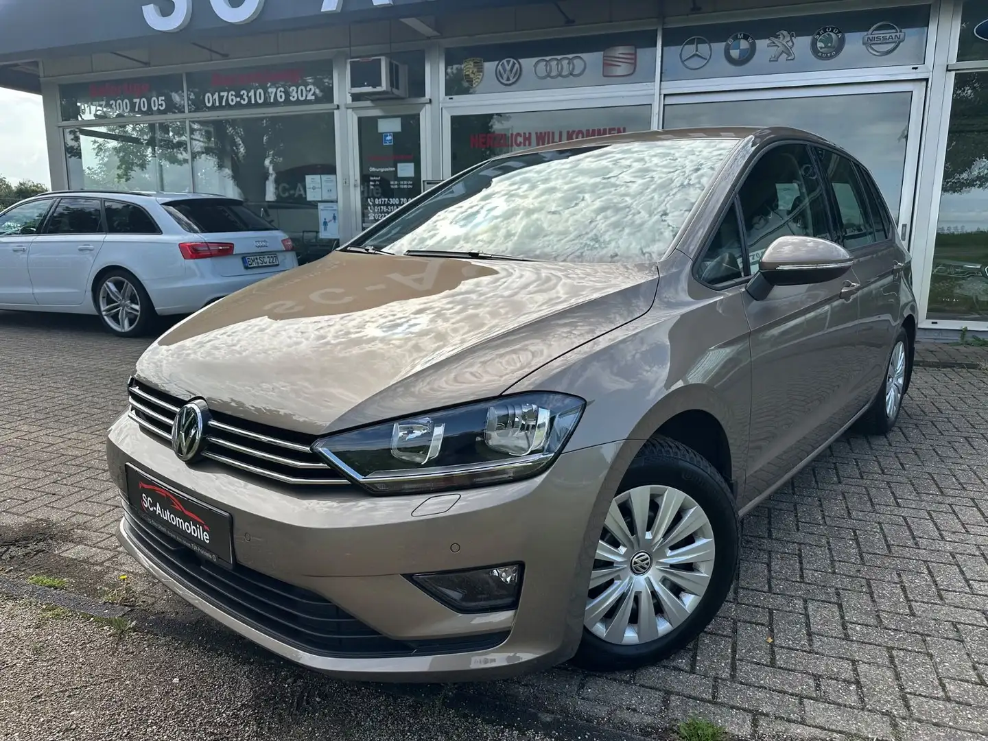 Volkswagen Golf Sportsvan *75000km*AHK*EURO6*SCHECKHEFT Gold - 1