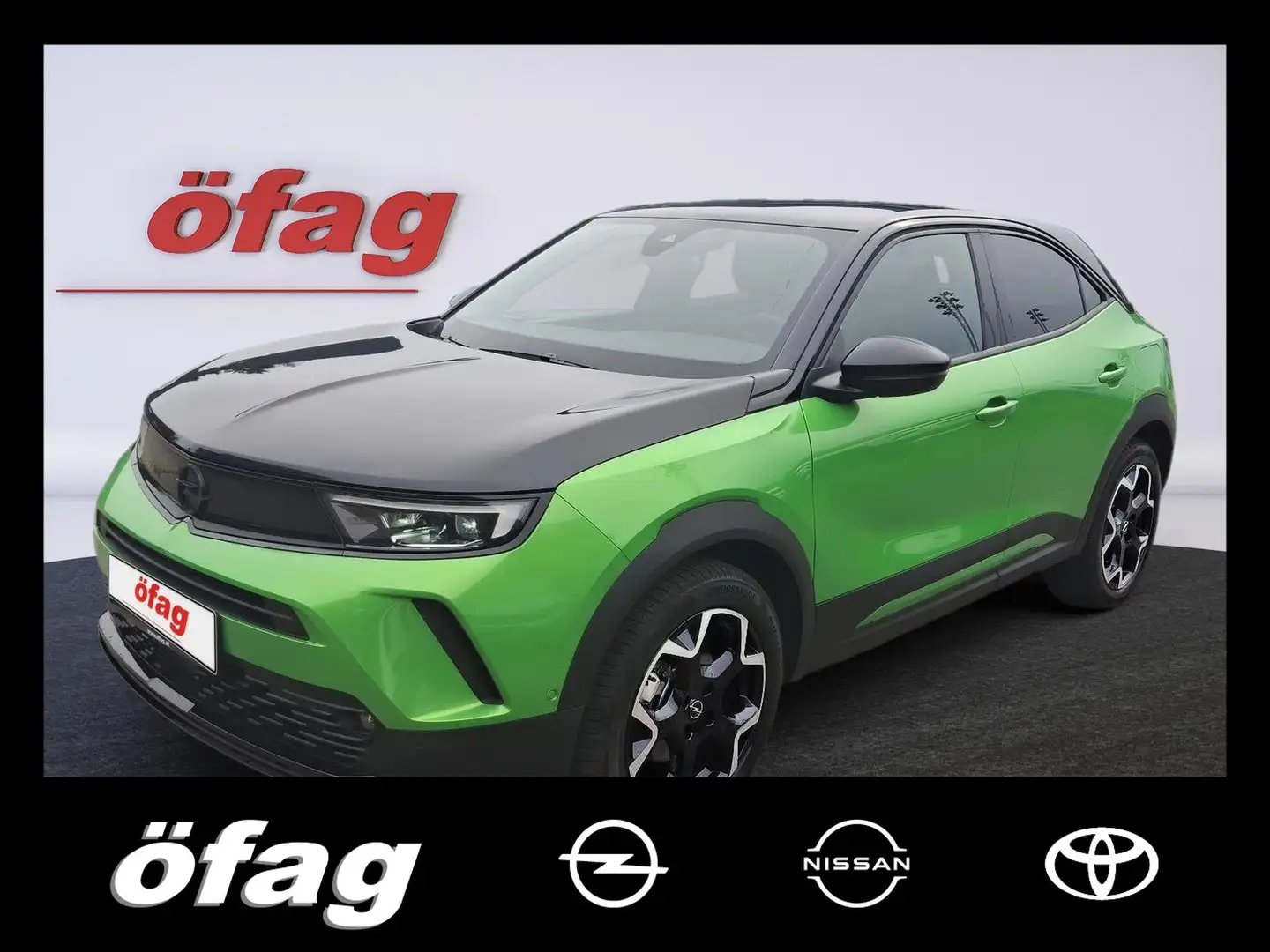 Opel Mokka-E Ultimate 50kWh Alcantara+LED+Navi+Kam. Grün - 1