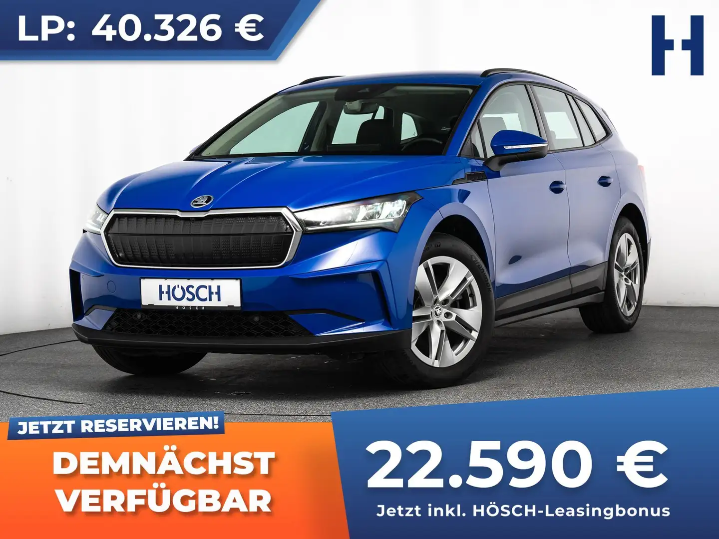 Skoda Enyaq 50 KAMERA TEILLEDER 19er ERSTBESITZ Blau - 1