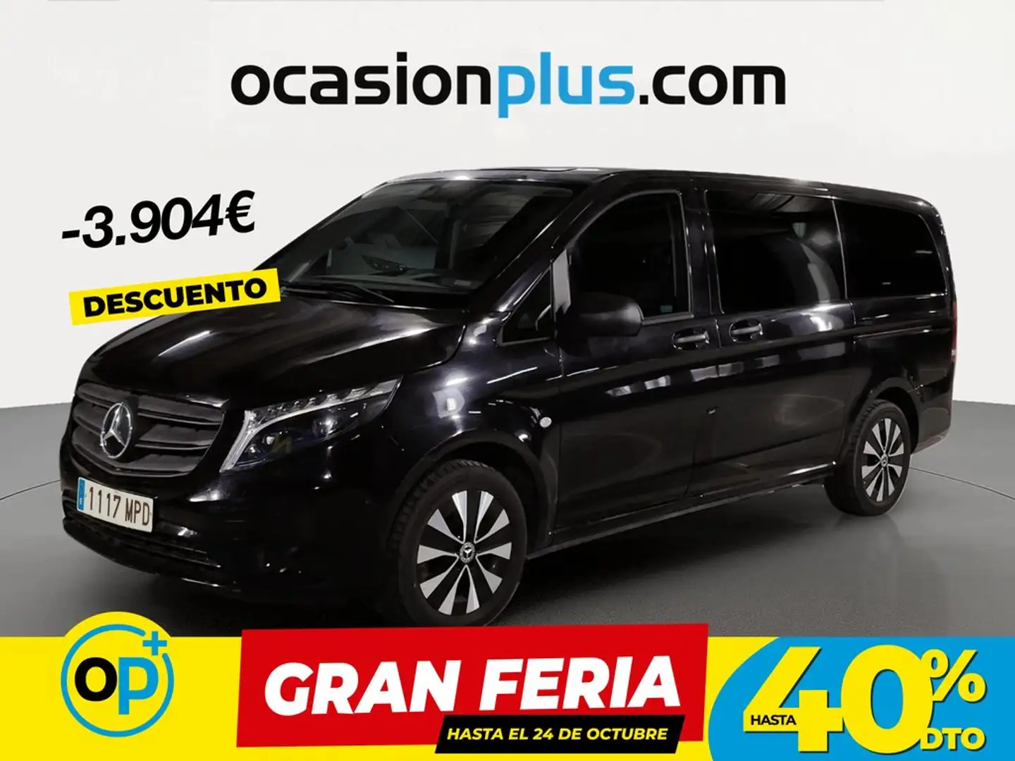 Mercedes-Benz Vito Tourer 116 CDI Pro Larga 9G-Tronic Negro - 1