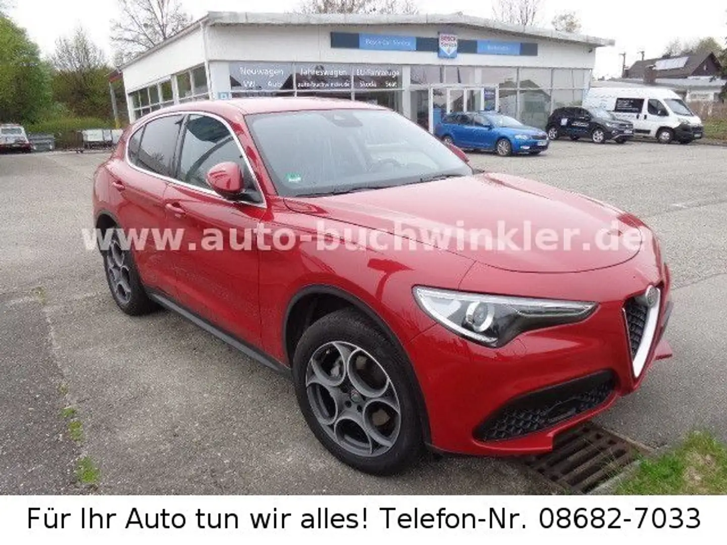 Alfa Romeo Stelvio Super Q4 Allrad, Navi, AHK,Xenon Rojo - 1