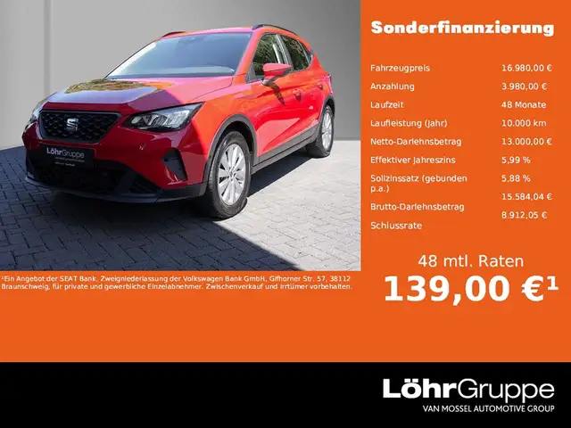2022 Seat Arona in Red for sale