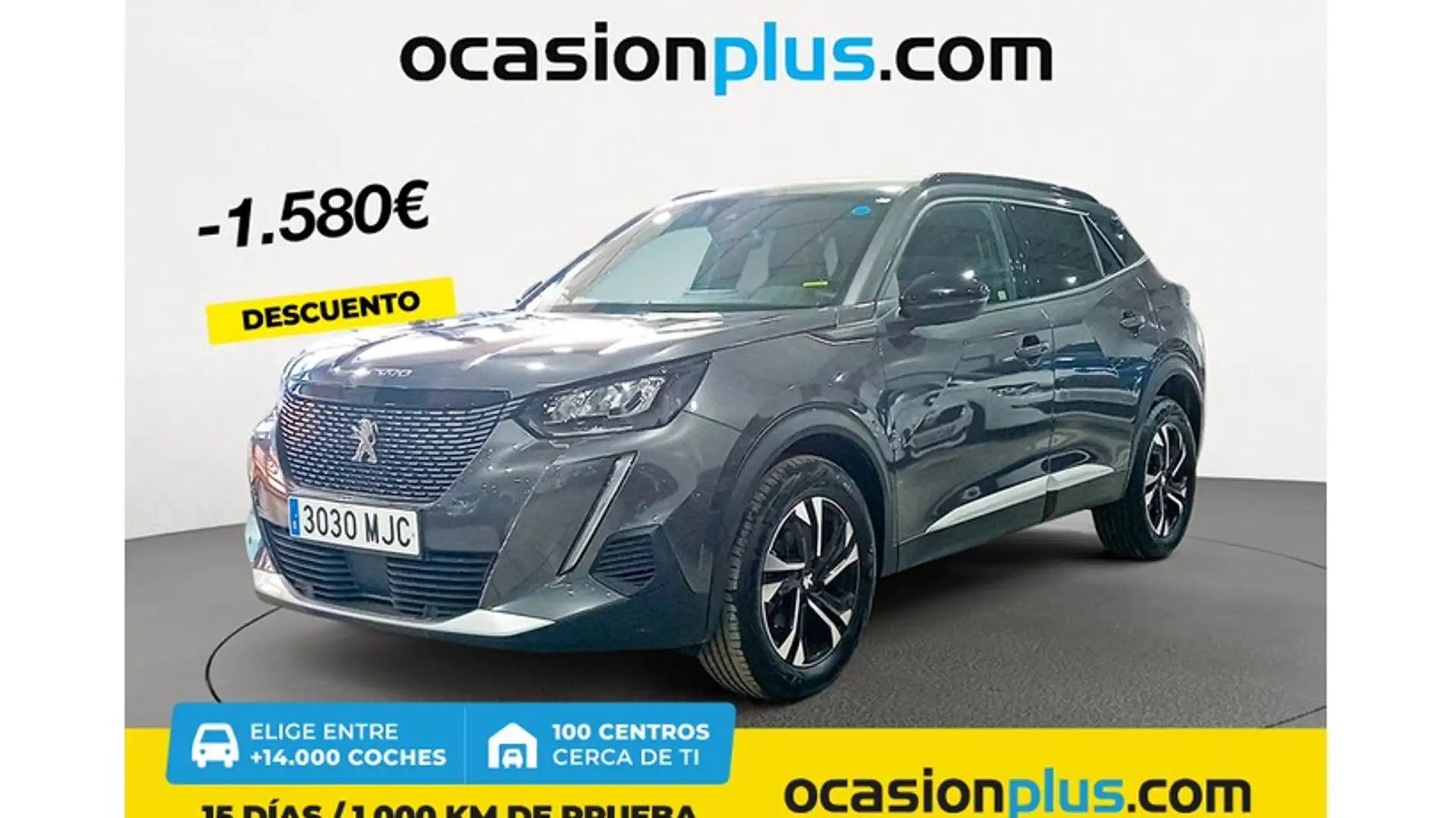Peugeot 2008 1.2 PureTech S&S Allure Pack EAT8 130 Gris - 1