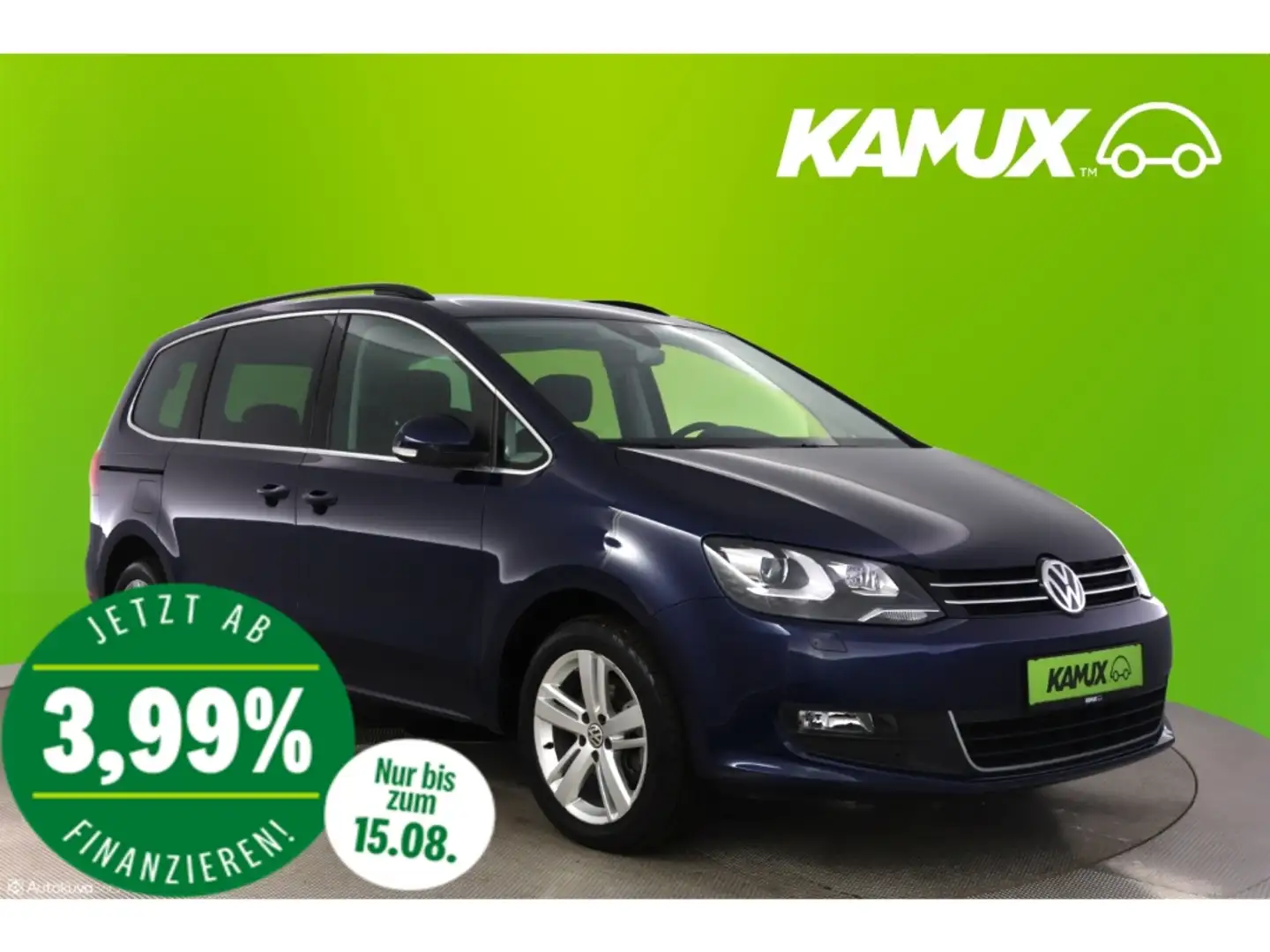 Volkswagen Sharan 2.0TDI DSG Comfortline+XENON+NAVI+7-SITZE Modrá - 1