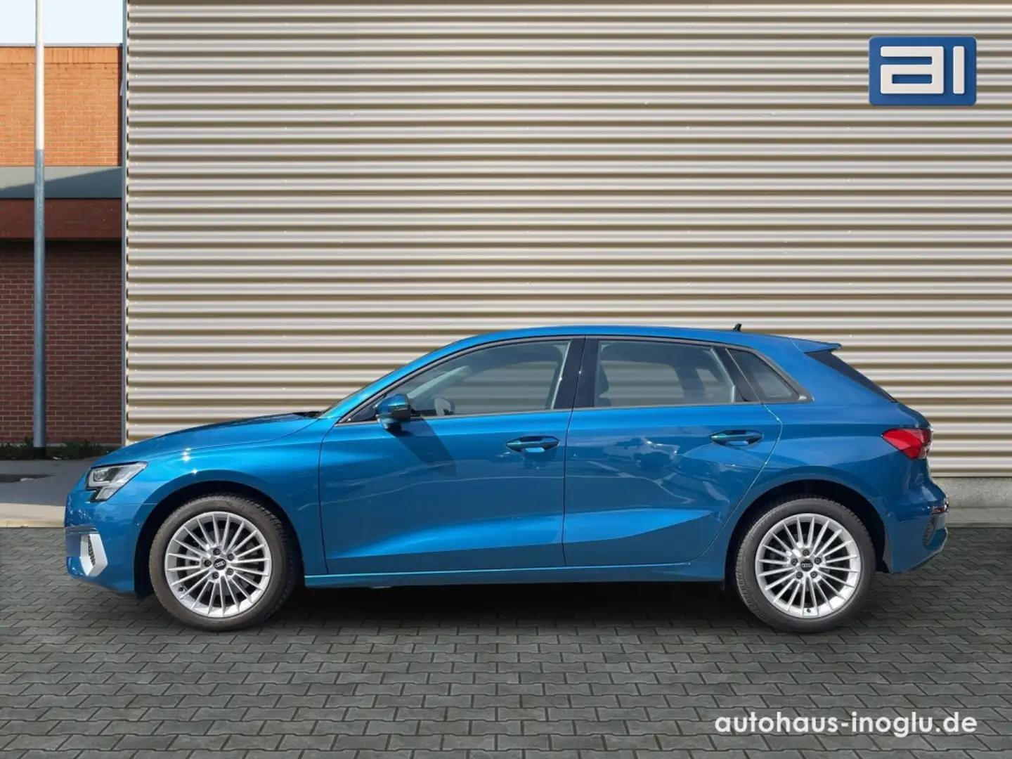 Audi A3 Sportback 40 qu. advanced S-tronic R-Kam+ACC+ Azul - 2