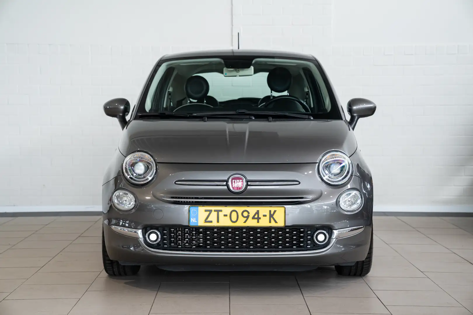Fiat 500 0.9 TwinAir Turbo Lounge | Panoramadak | Parkeerse Gris - 2