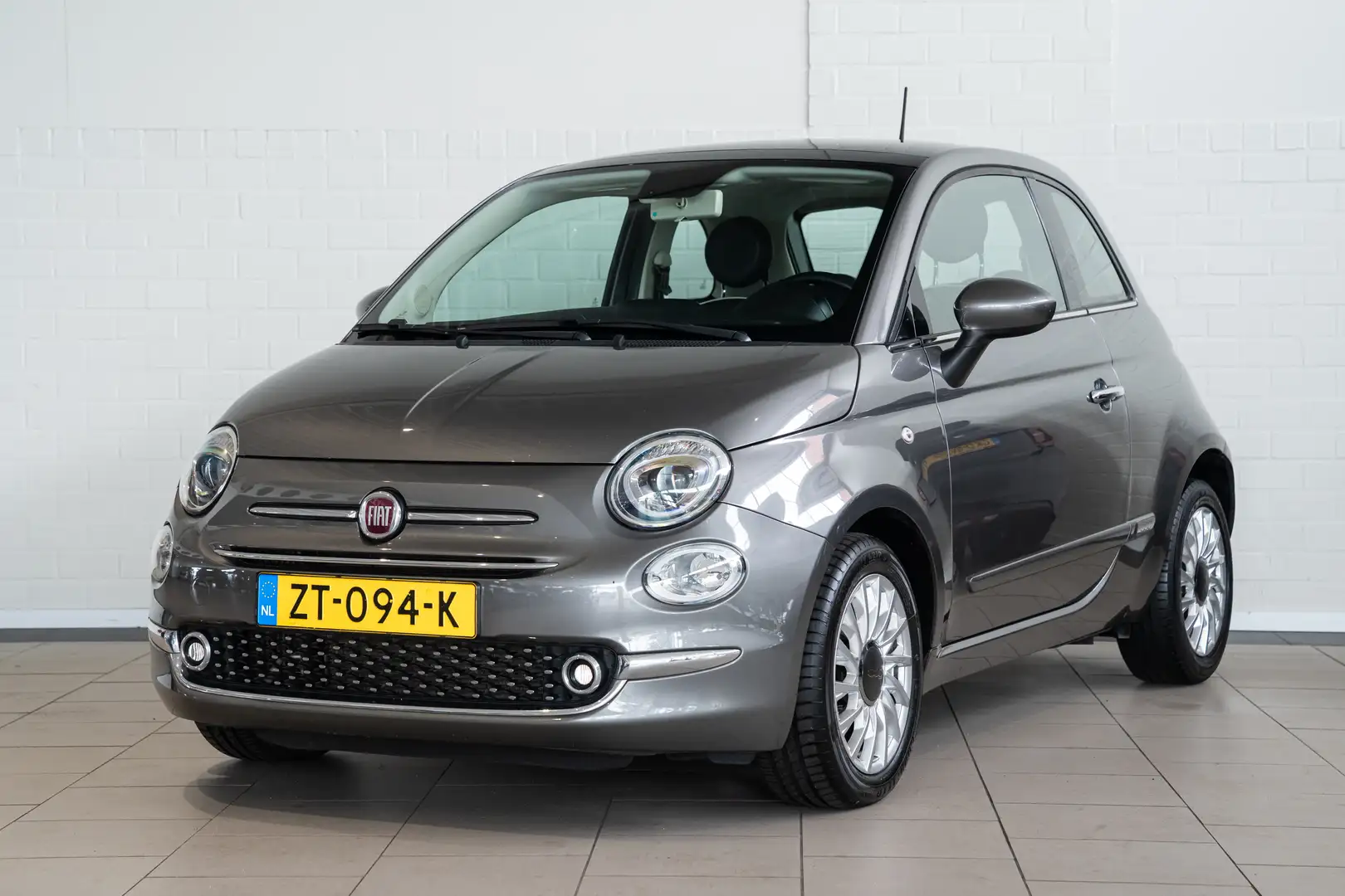 Fiat 500 0.9 TwinAir Turbo Lounge | Panoramadak | Parkeerse Gris - 1