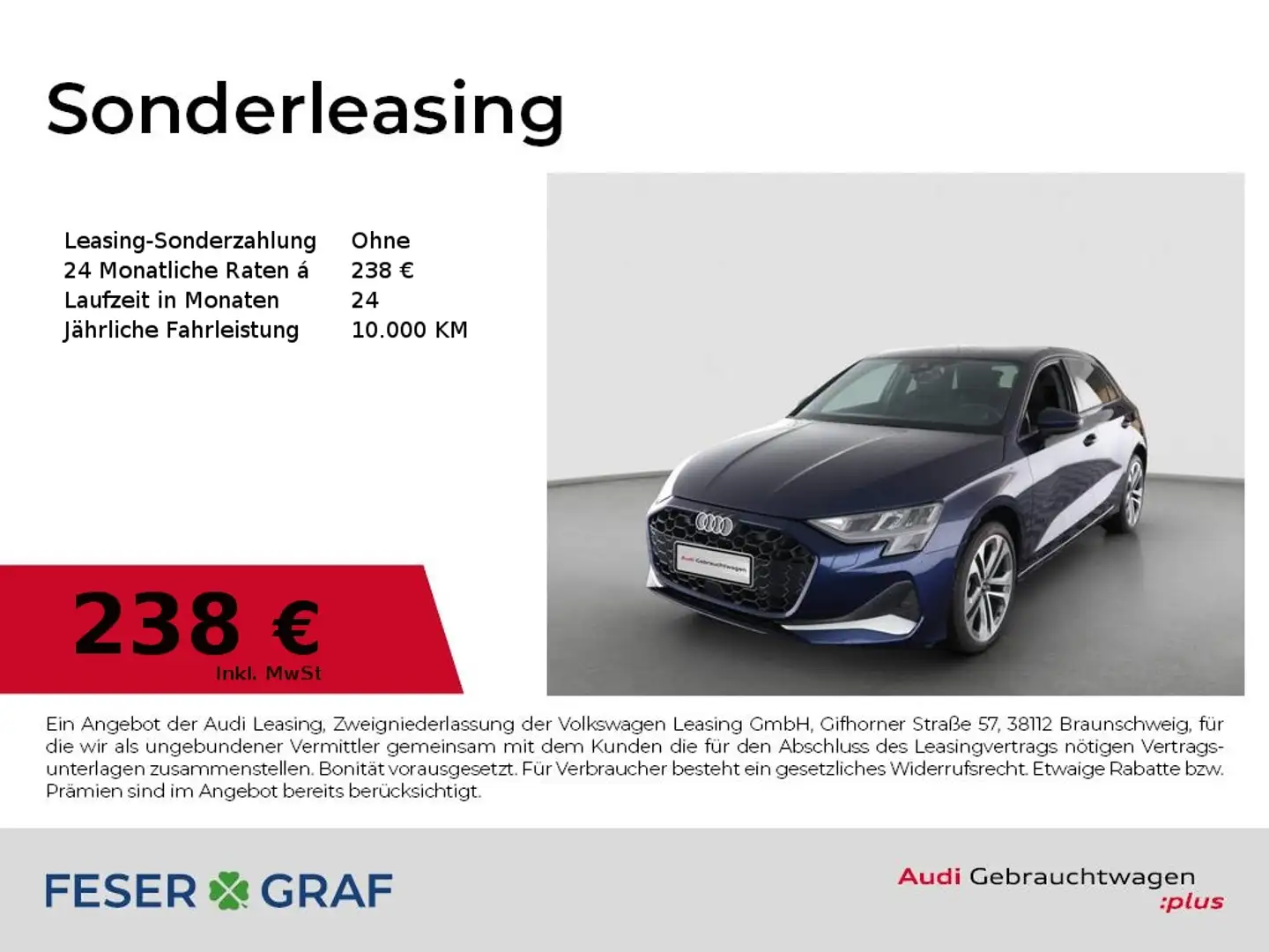 Audi A3 Sportback 35 TFSI - 6-Gang - ACC - KAMERA-AHK Blau - 1