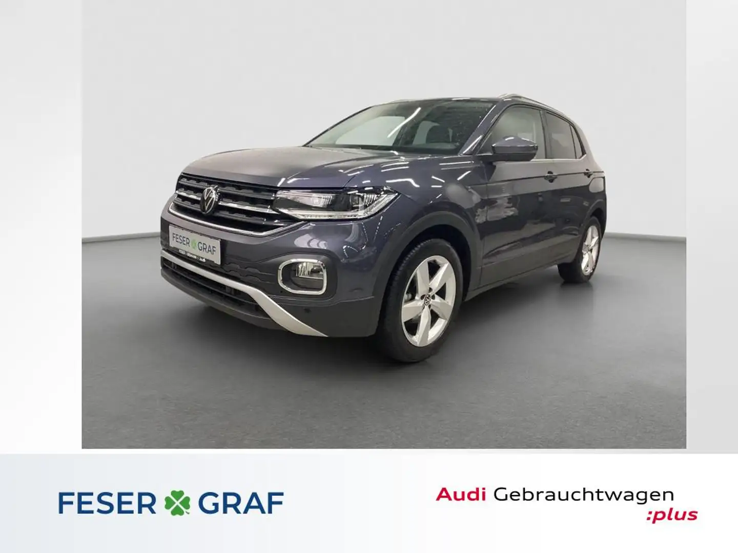 Volkswagen T-Cross Style 1.5 TSI DSG AHK LED Navi Keyless Virtual Grigio - 1