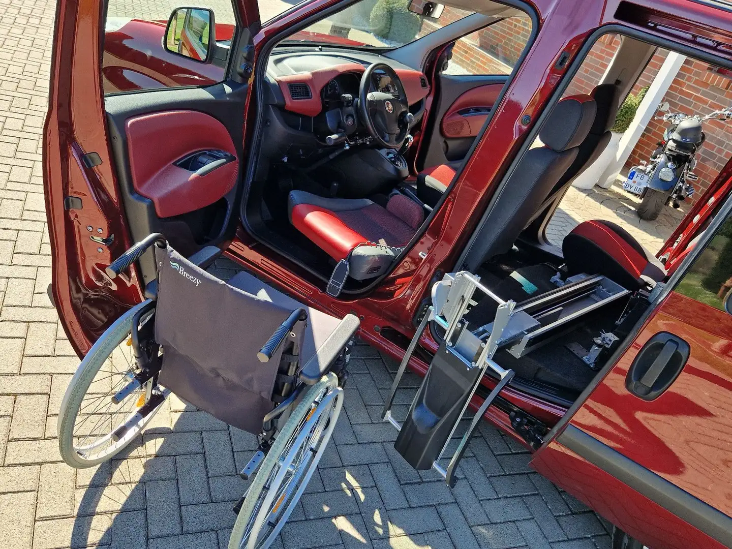 Fiat Doblo Easy*Behindertengerecht/Selbstfahrer Rot - 2
