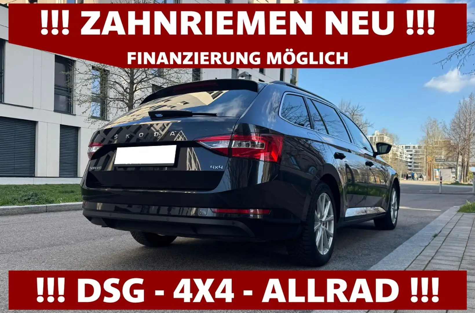 Skoda Superb 2,0 TDI DSG | ALLRAD | VIRTUAL | ZAHNRIEMEN NEU Schwarz - 2