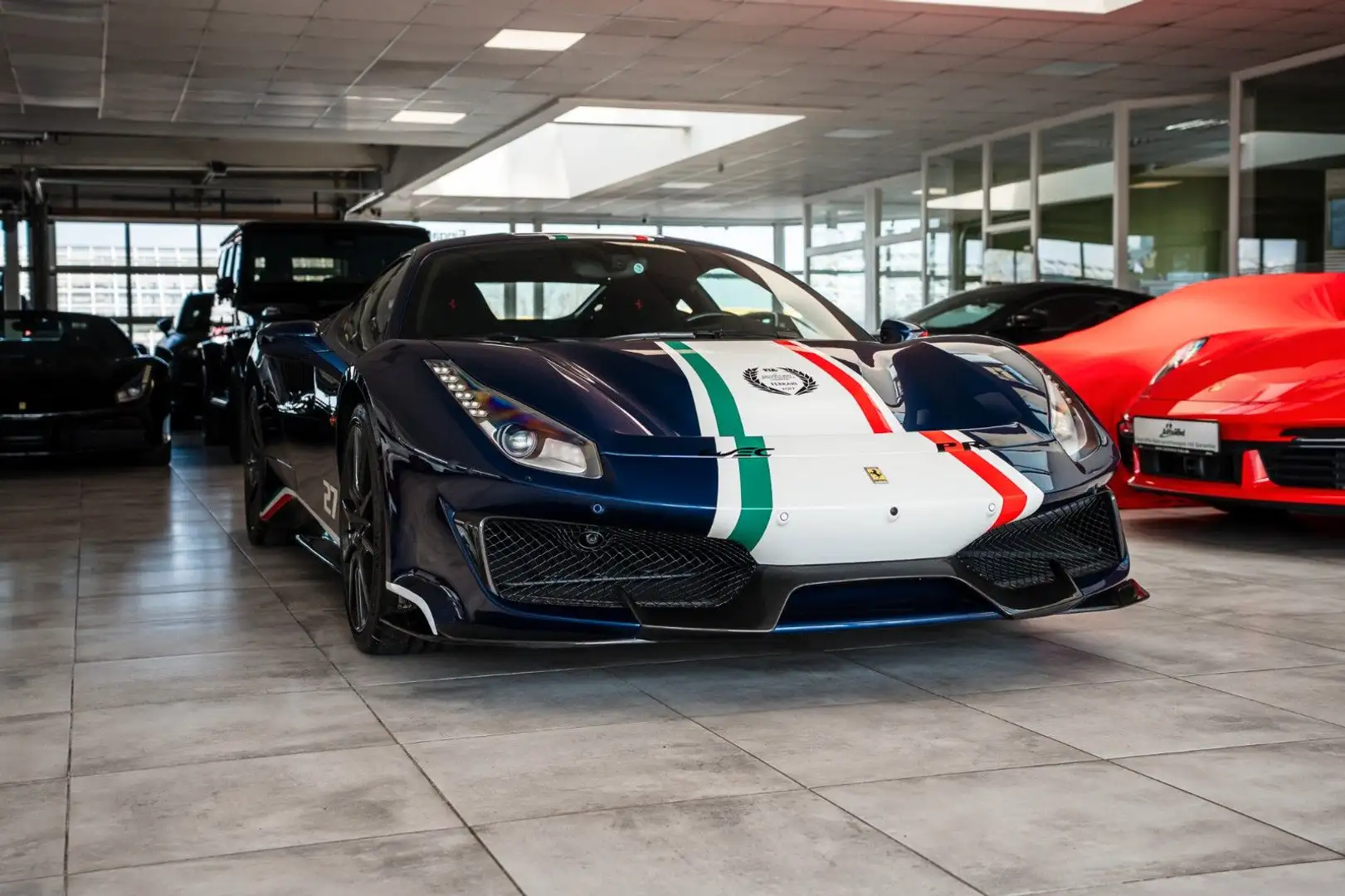Ferrari 488 Piloti *Tailor Made *117km *NEW *STOCK Blauw - 1